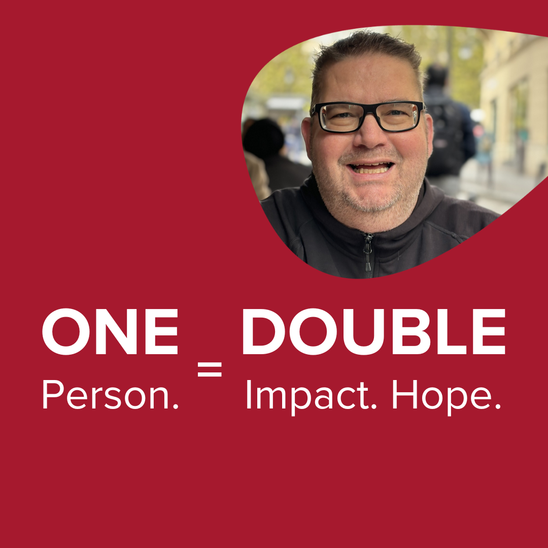 Jérôme Goulet. One person = double impact. hope.