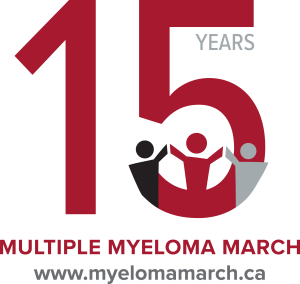 15th anniversary Multiple Myeloma March logo