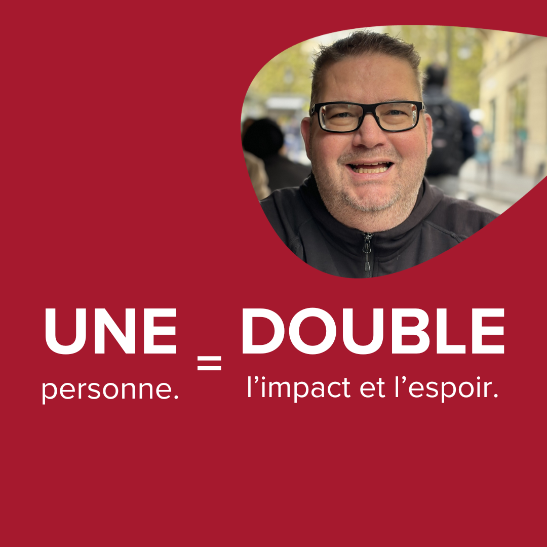 Jérôme Goulet. Une personne.=double l'impact et l'espoir